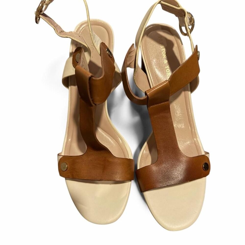 Preston-york Women's Brown and Tan Sandals